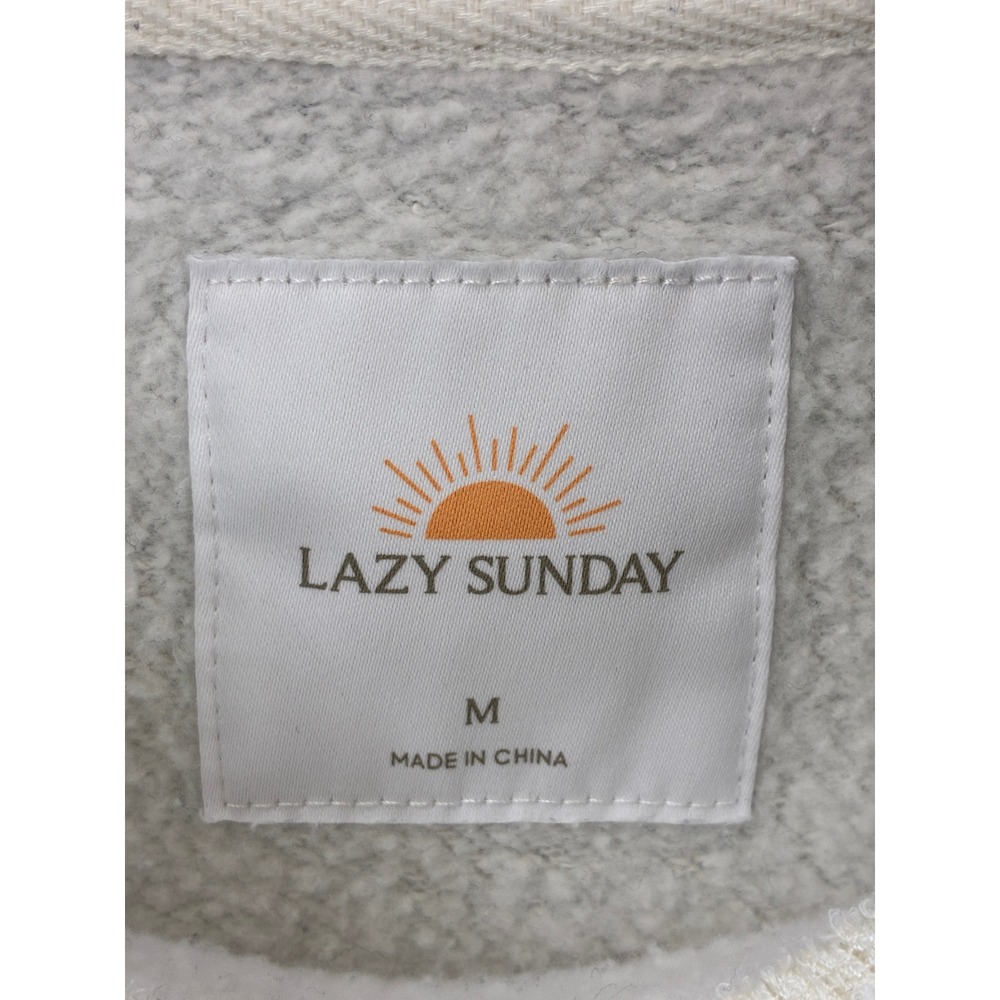 Lazy Sunday Santa Barbara Tennis Club Sweatshirt Women's Size M White Pullover - Picture 6 of 16